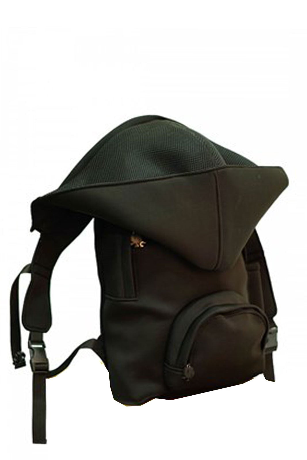 Ikigai The City Basic Black Removable Hooded Large Backpack