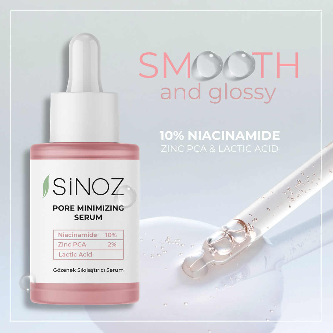 Sinoz Vitamin C Serum & Niacinamide Serum - Pore Minimizing