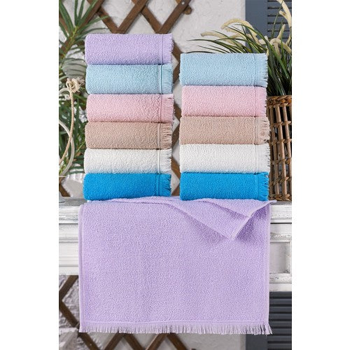 Ultimate Absorbency 12-Piece Cotton Fringed Towel Set (40x70)