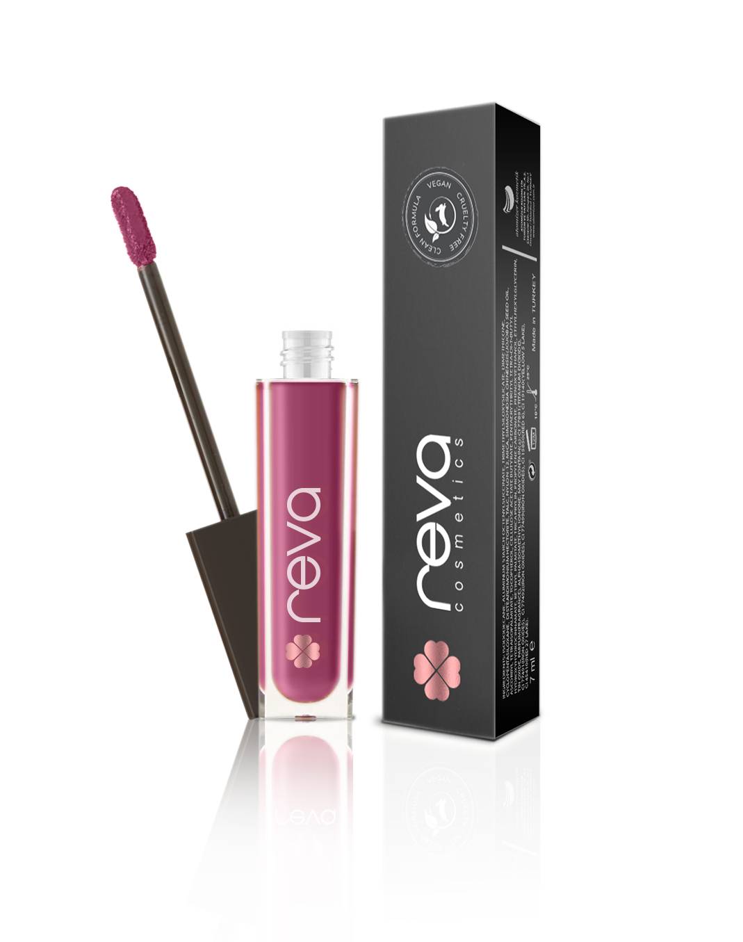 Velvet Redefined: Reva Creamy Matte Lip Gloss in Beet Red - Shade No. 104 - Vegan & Clean Beauty