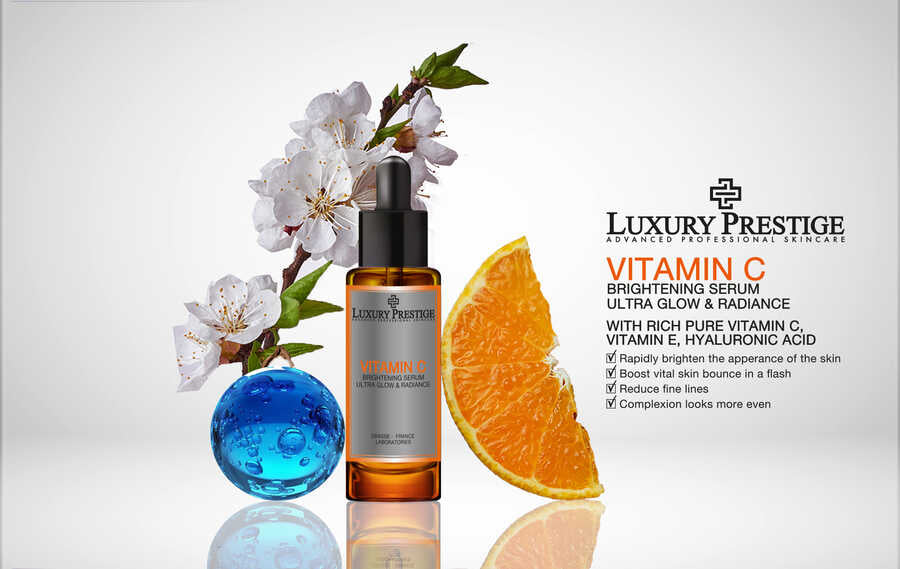 Luxury Prestige Vitamin C Face and Neck Serum - 30ml - Radiant Skin Rejuvenation
