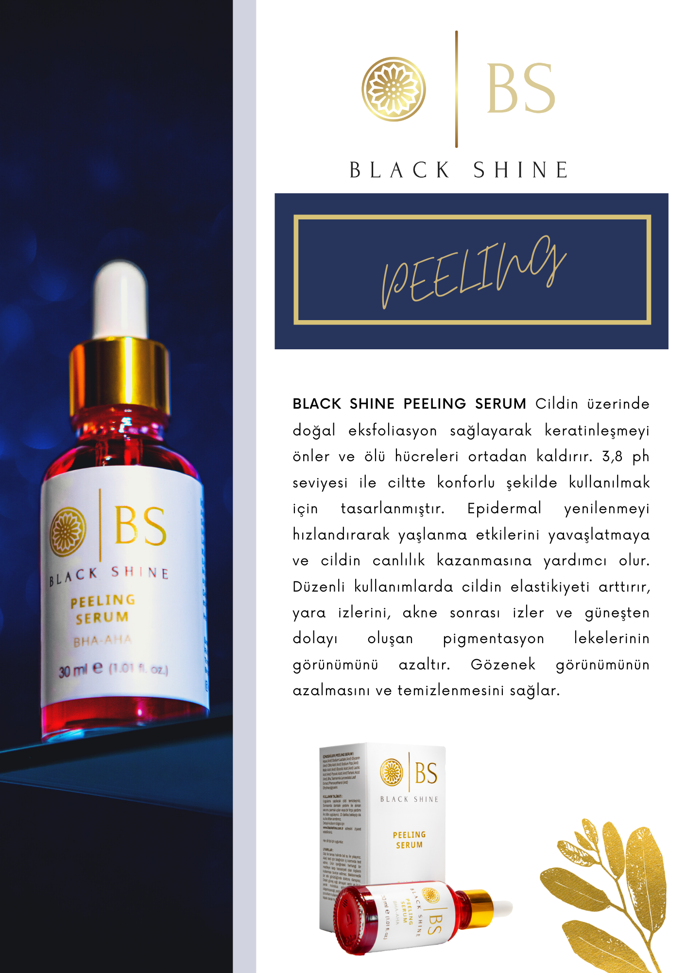 Black Shine Peeling Serum 30 ml
