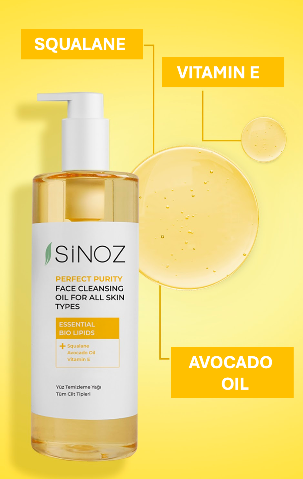 Sinoz Perfect Purity Face Cleansing Oil for All Skin Types