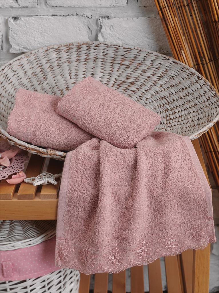 Cotton Box 3 Pcs Guipure Towel Set