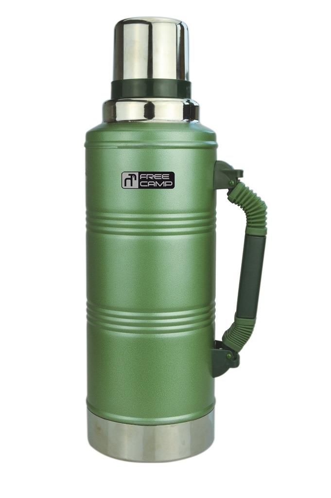 FreeCamp Marvel XL Thermos | 2.20 Liters | Green | Keep Your Drinks Hot or Cold for Hours