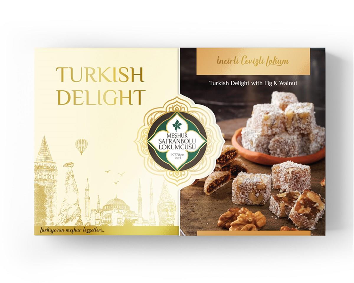 Coconut Fig and Walnut Turkish Delight