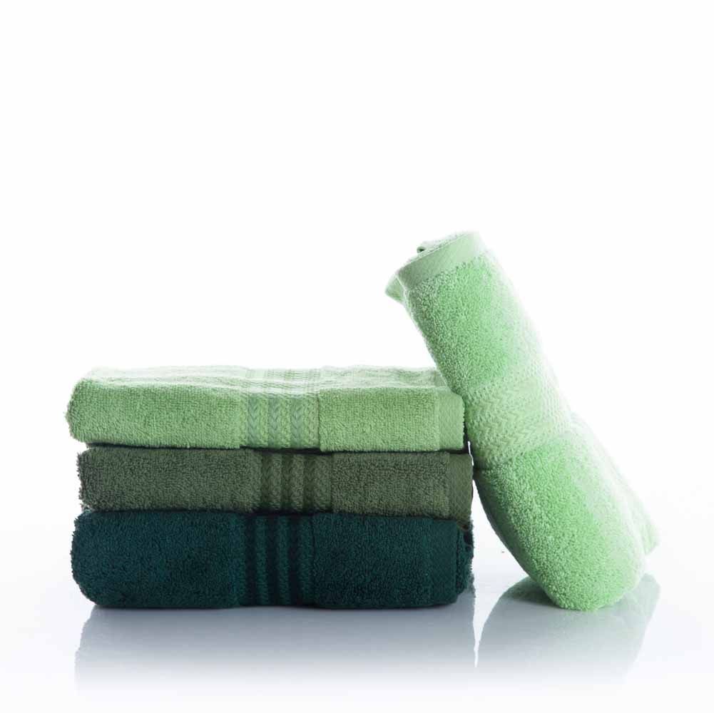 Hobby Rainbow Set of 4 Towels Green