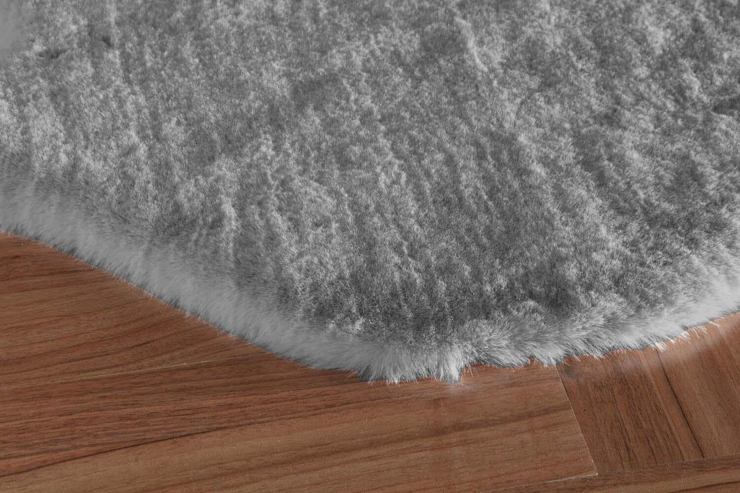 Jassrug Fur Fleece Carpet 100x140 Gray
