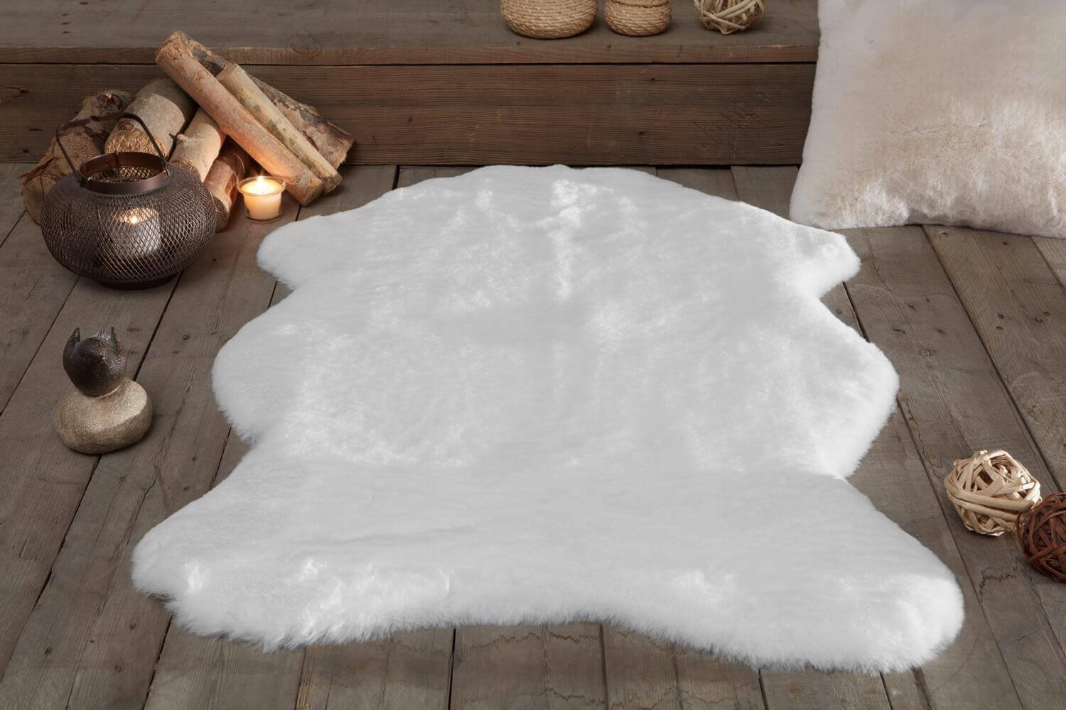 Jassrug Fur Fleece Carpet 70x100 White