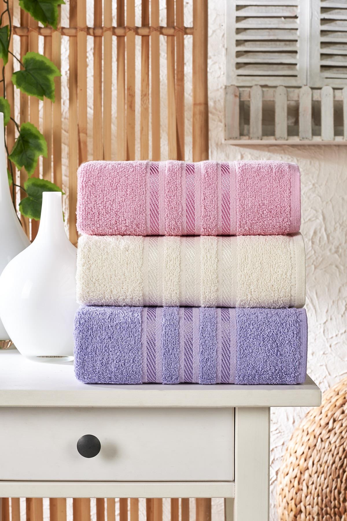 Elevate Your Home with Semecca's Lia Soft 3-Piece Towel Set - 100% Cotton Luxury