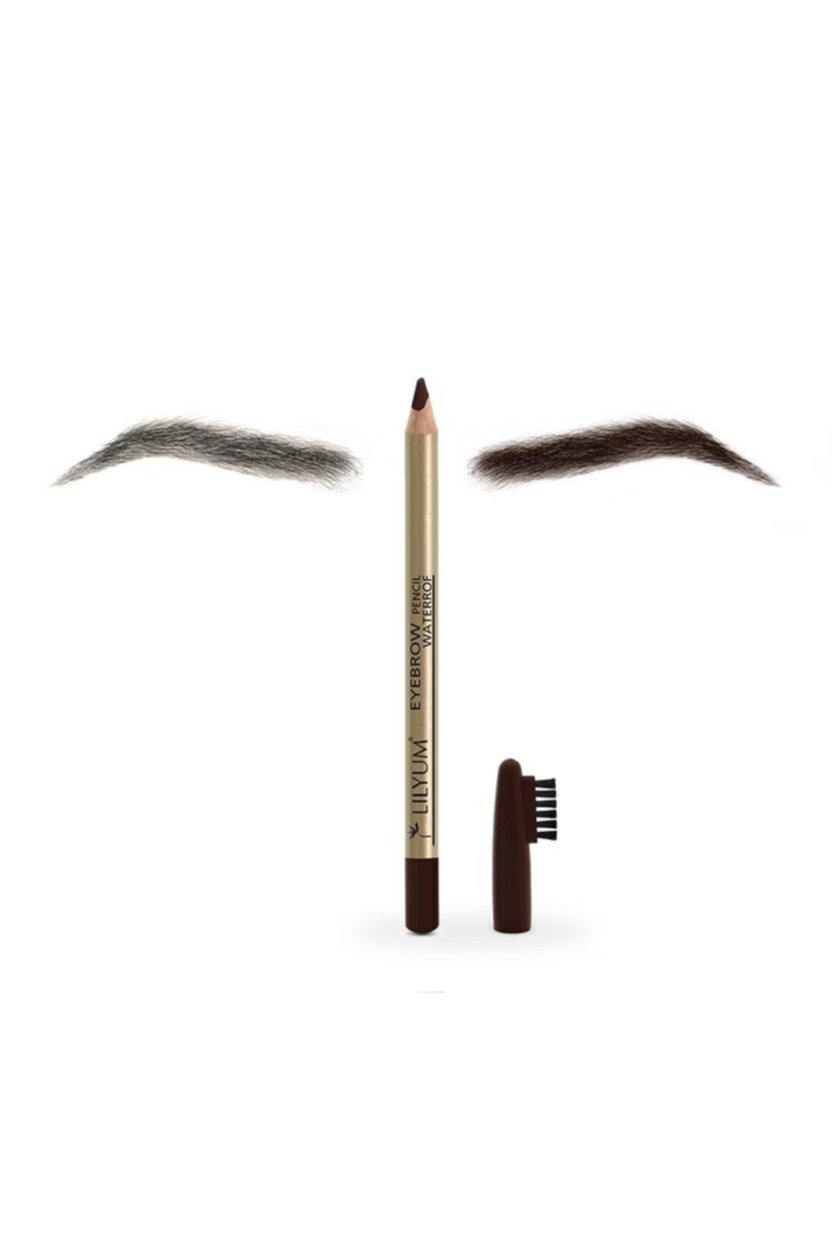 Lilyum Eyebrow Pencil - Natural Definition with Precision Brush - Shade: Medium Ash Brown (No: 113)