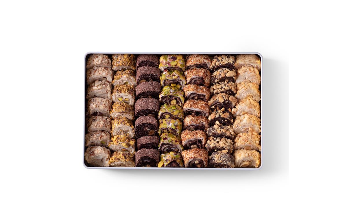 Mixed Wrapped Turkish Delight 1kg in Metal Box