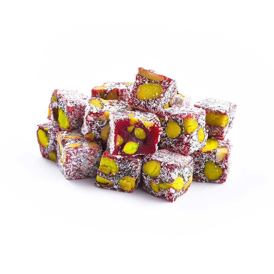 Double Roasted Turkish Delight with Pomegranate 500 Gr