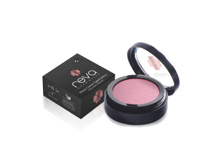 Reva Single Cream Eyeshadow - Mono Cream Eyeshadow Orchid Pink - No: 304 - Vegan &amp; Clean Ingredients