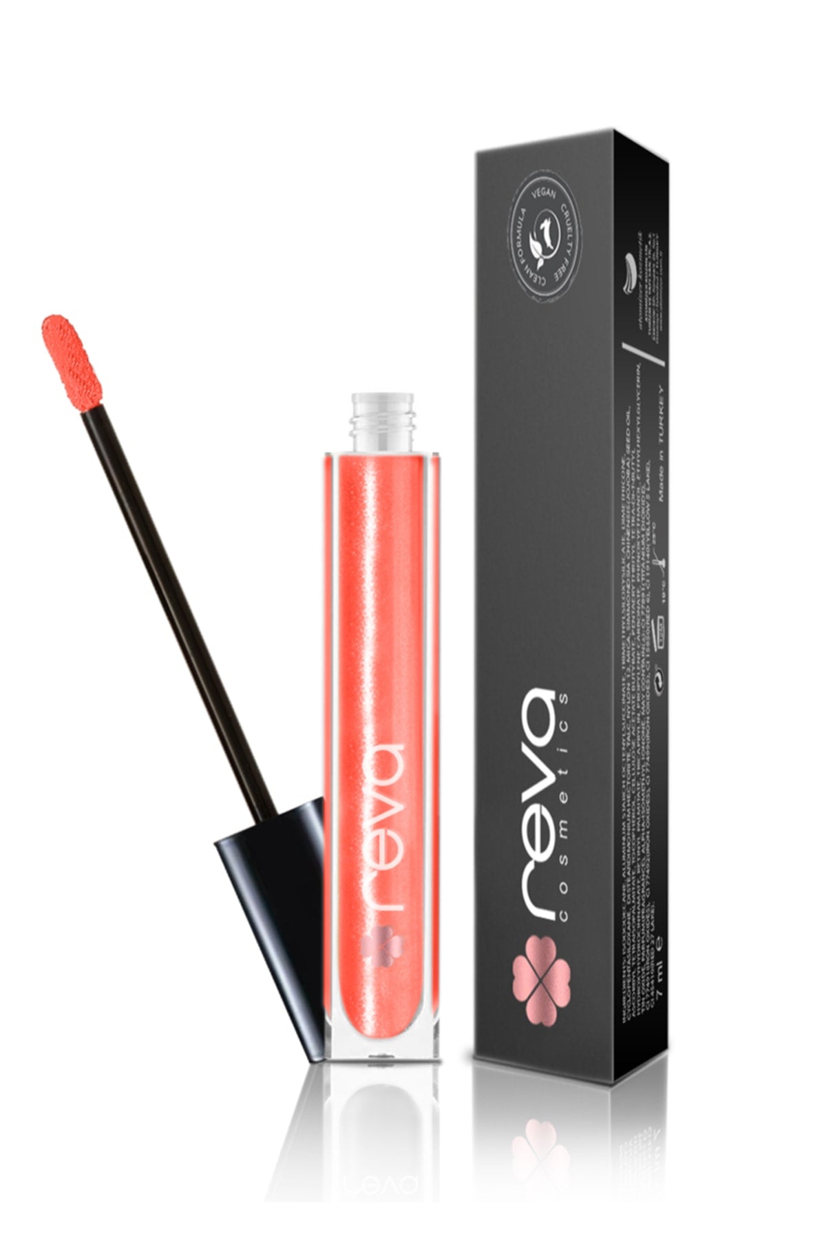 Radiant Lip Gloss - Hi-Shine Orange Red Lip Gloss - No. 205 - Vegan & Clean Beauty