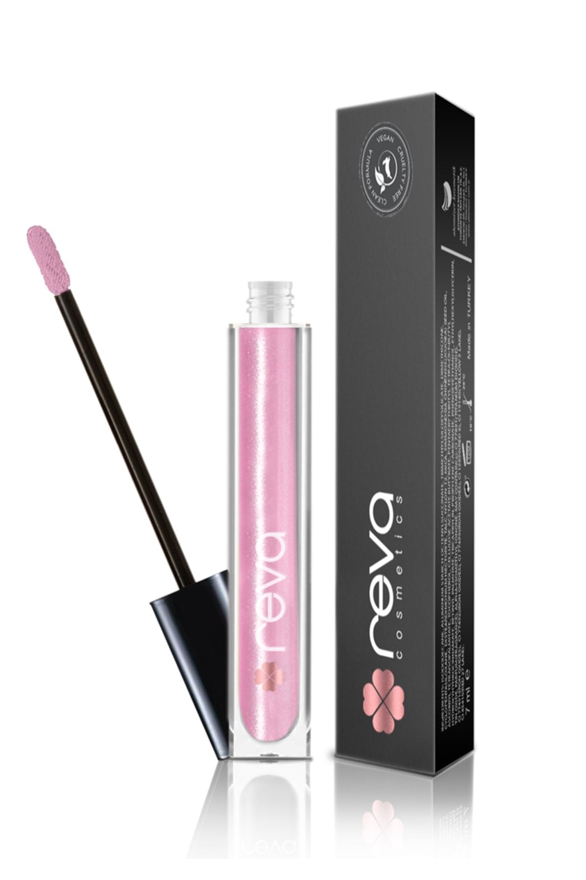 Radiant Lip Gloss - Hi-Shine Lip Gloss in Reflective Pink (No: 201) - Vegan & Clean Beauty