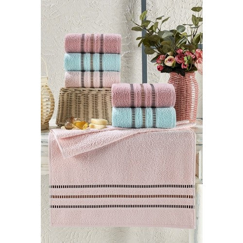 Soft Harmony Pastel Series 6-Piece Towel Set - Embrace Luxury in Every Thread