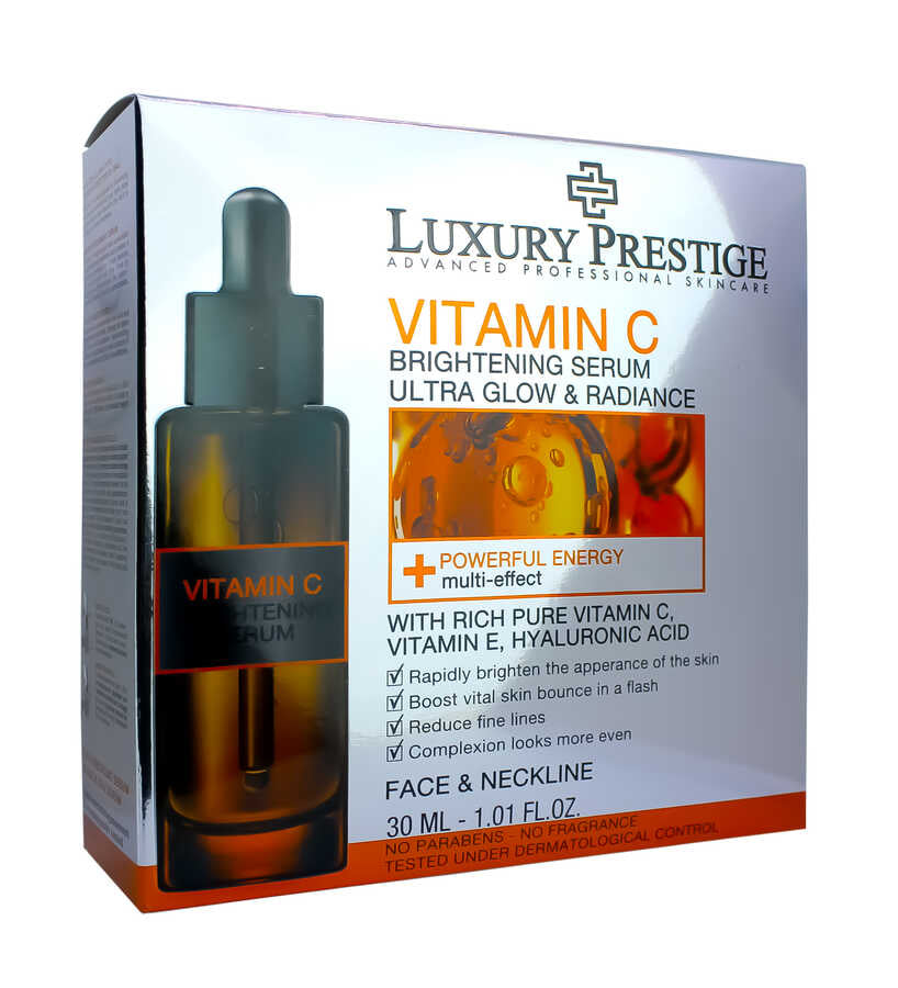 Luxury Prestige Vitamin C Face and Neck Serum - 30ml - Radiant Skin Rejuvenation